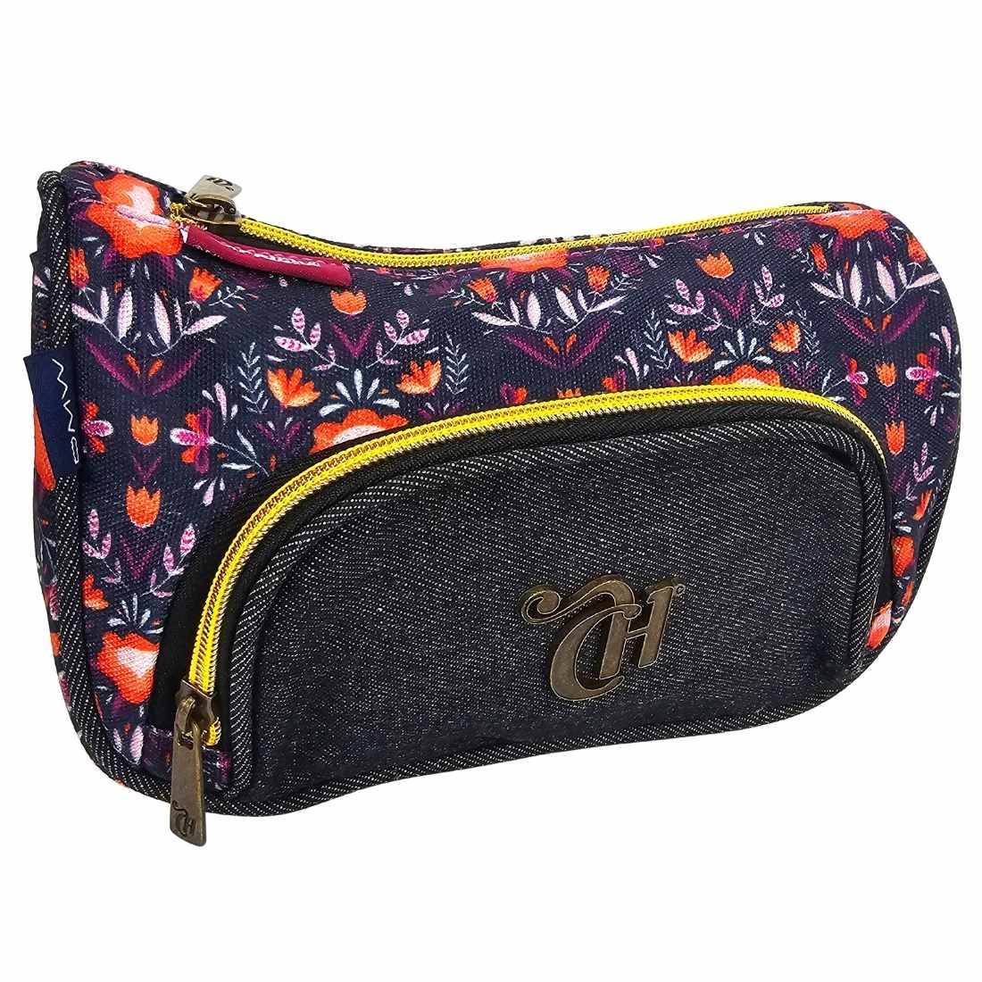 Estojo Necessaire Capricho Floral Escolar 100 Pens DMW