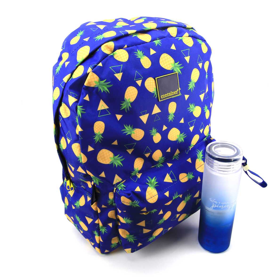 Mochila Pineapple Container com Garrafa Plástica Dermiwil 37726