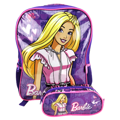 Mochila Barbie Costas com Estojo Luxcel IS38181BB-VL