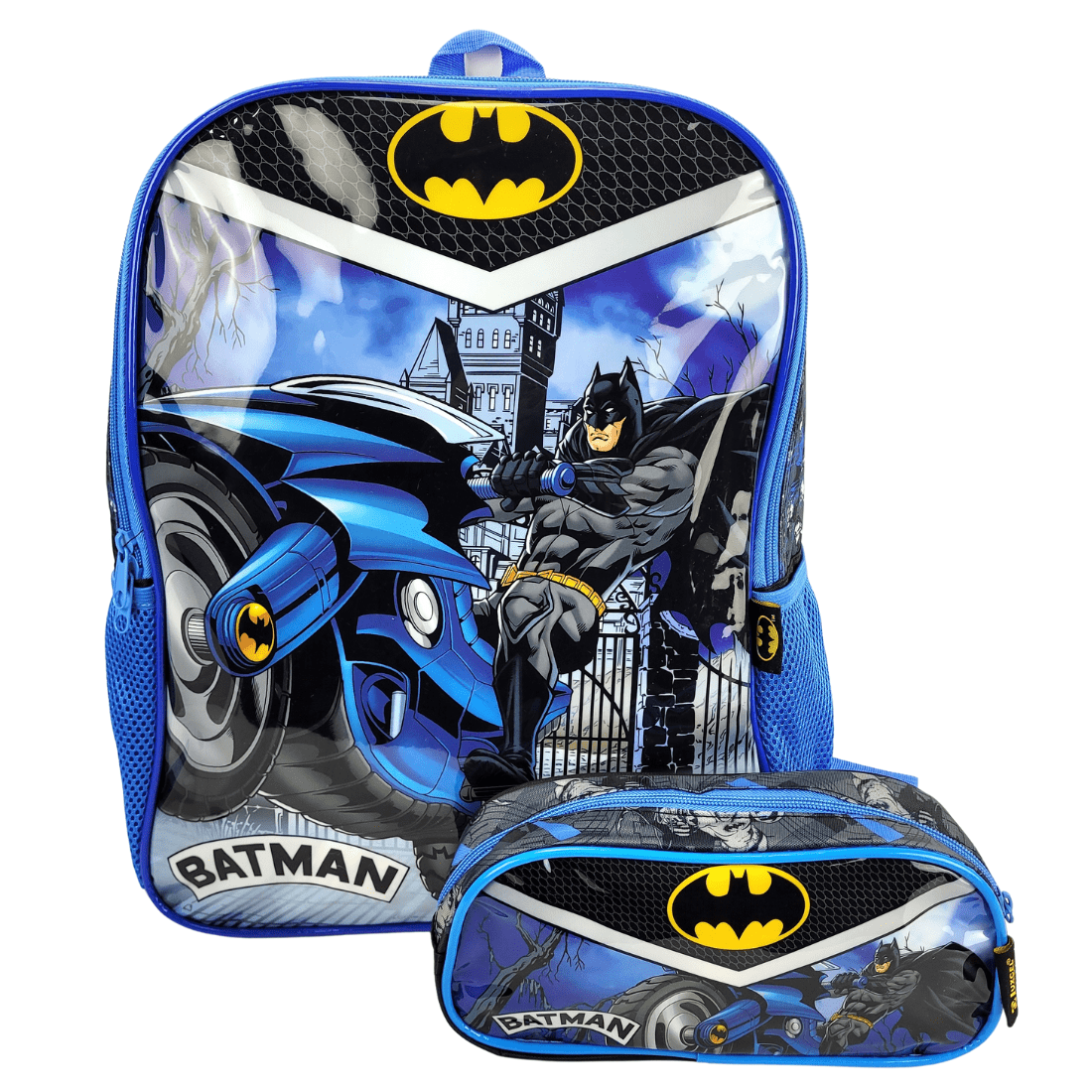 Mochila Batman Dc Costas com Estojo Luxcel IS37921BM-AZ