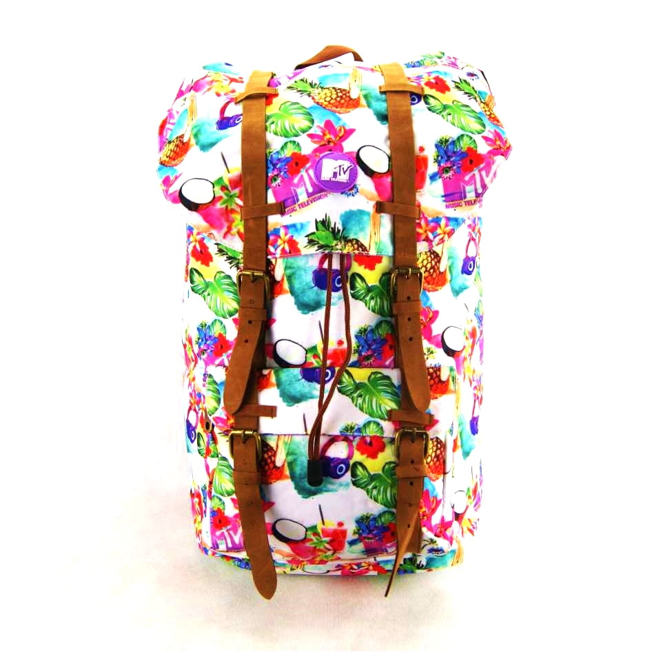 Mochila com Tampa Mtv Beach ref 48764 DMW