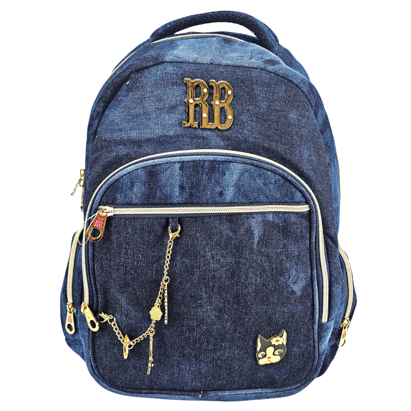 Mochila de Costas Rebecca Bonbon Jeans Azul RB2088