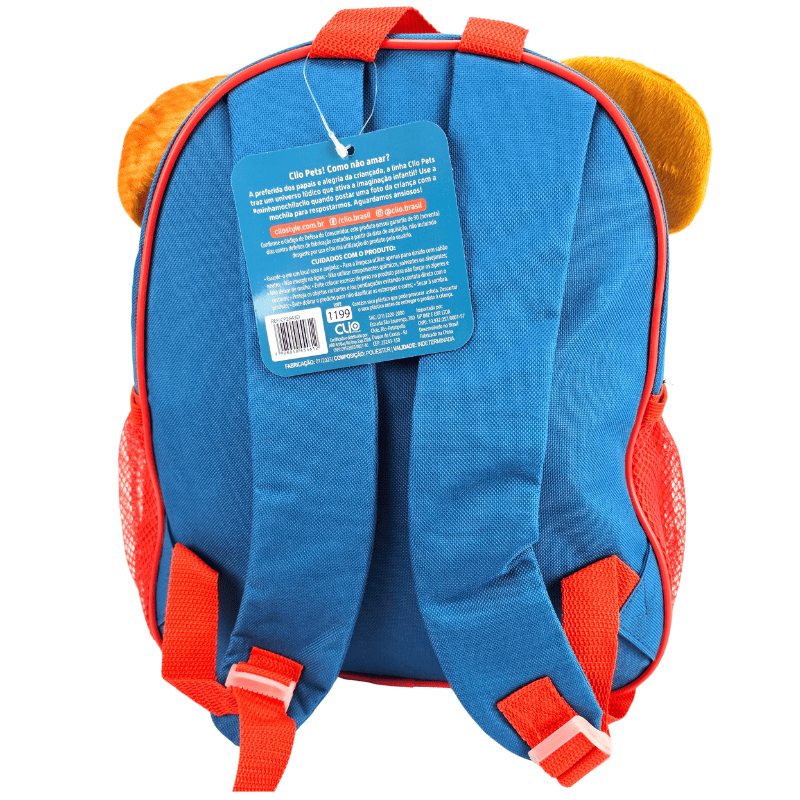 Mochila Infantil Costas Clio Pets Cachorro Pequeno CP2643D