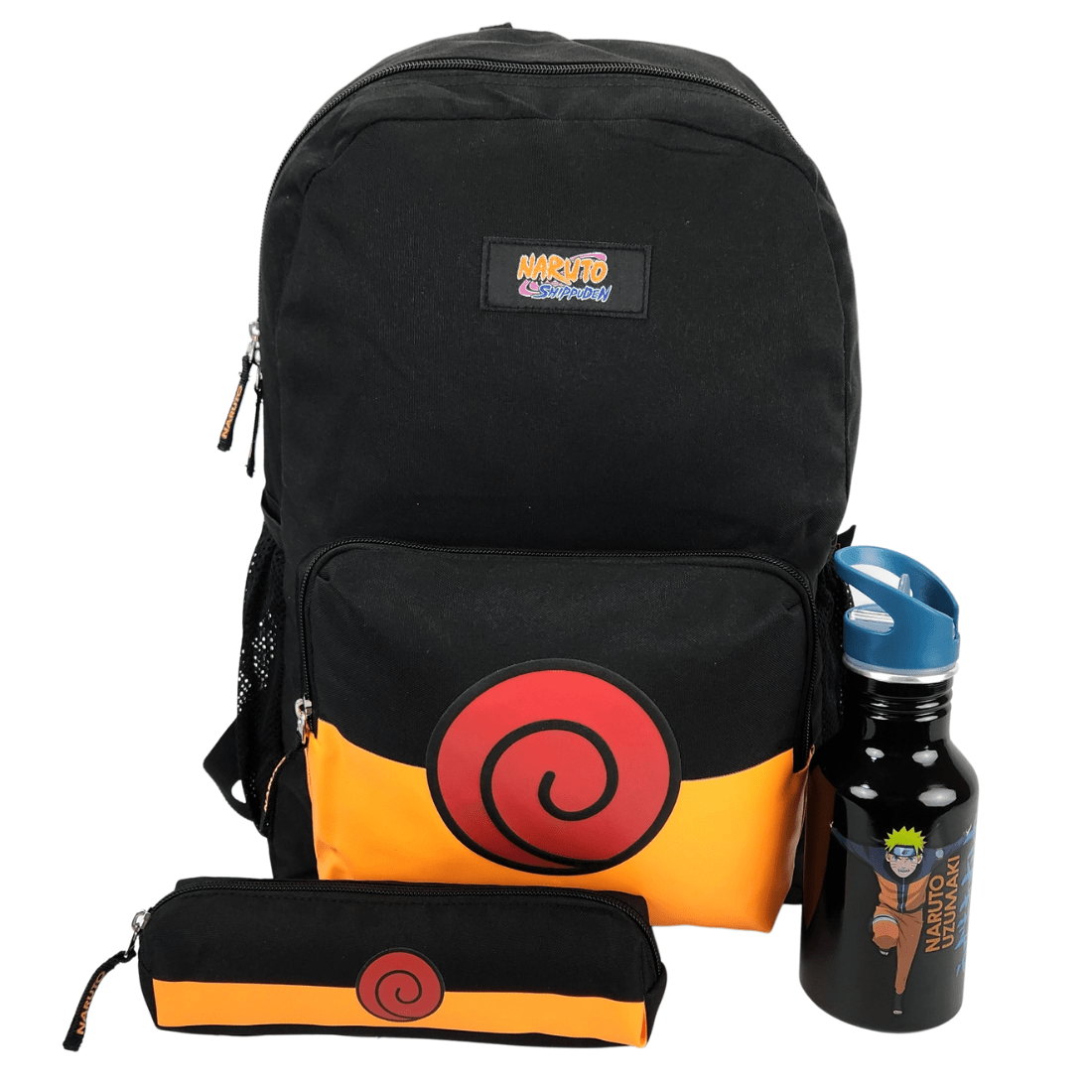 Mochila Naruto Costas com Estojo e Garrafa Pacific 7780404