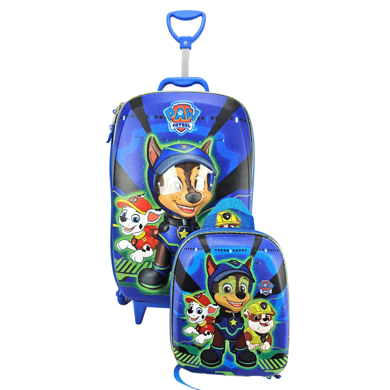 Mochila de Rodas Patrulha Canina 3D Com Lancheira Maxtoy 2993EM21