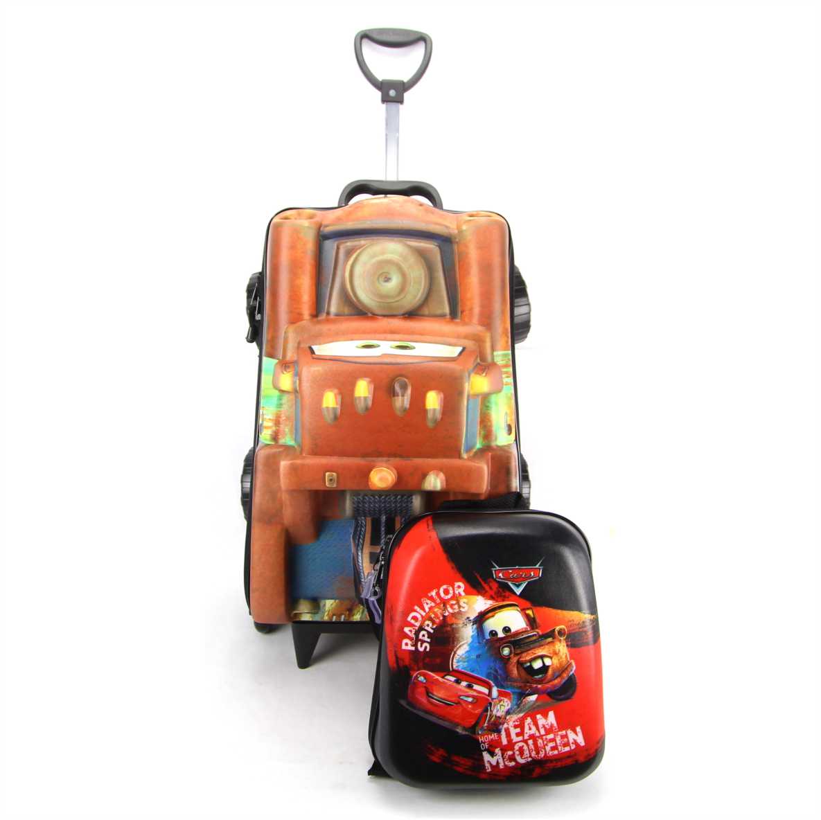 Mochilete Carros Tow Mater 3D com Lancheira Maxtoy 3851BM22