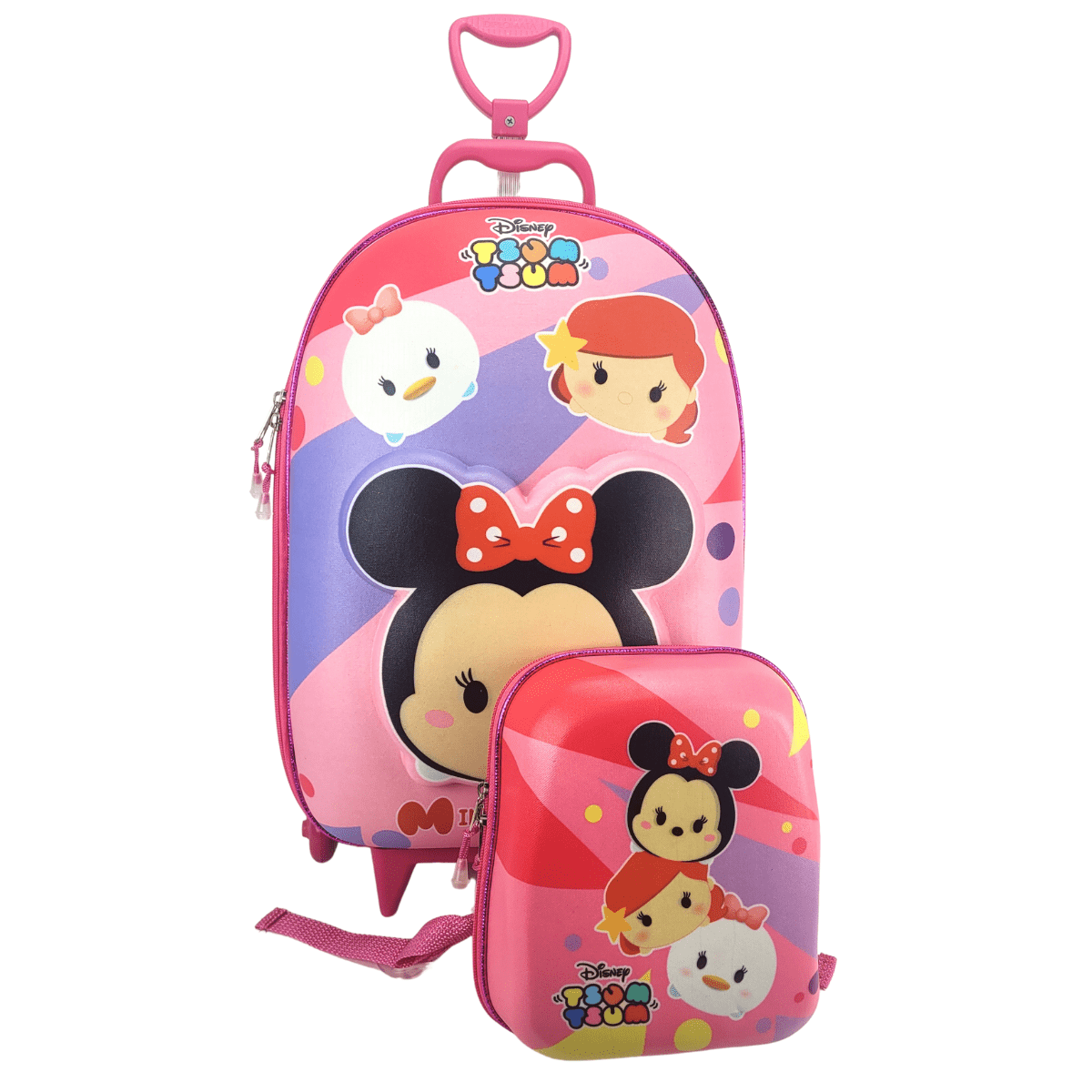 Mochilete Minnie Tsum Tsum 3D com Lancheira Maxtoy 3854BM22