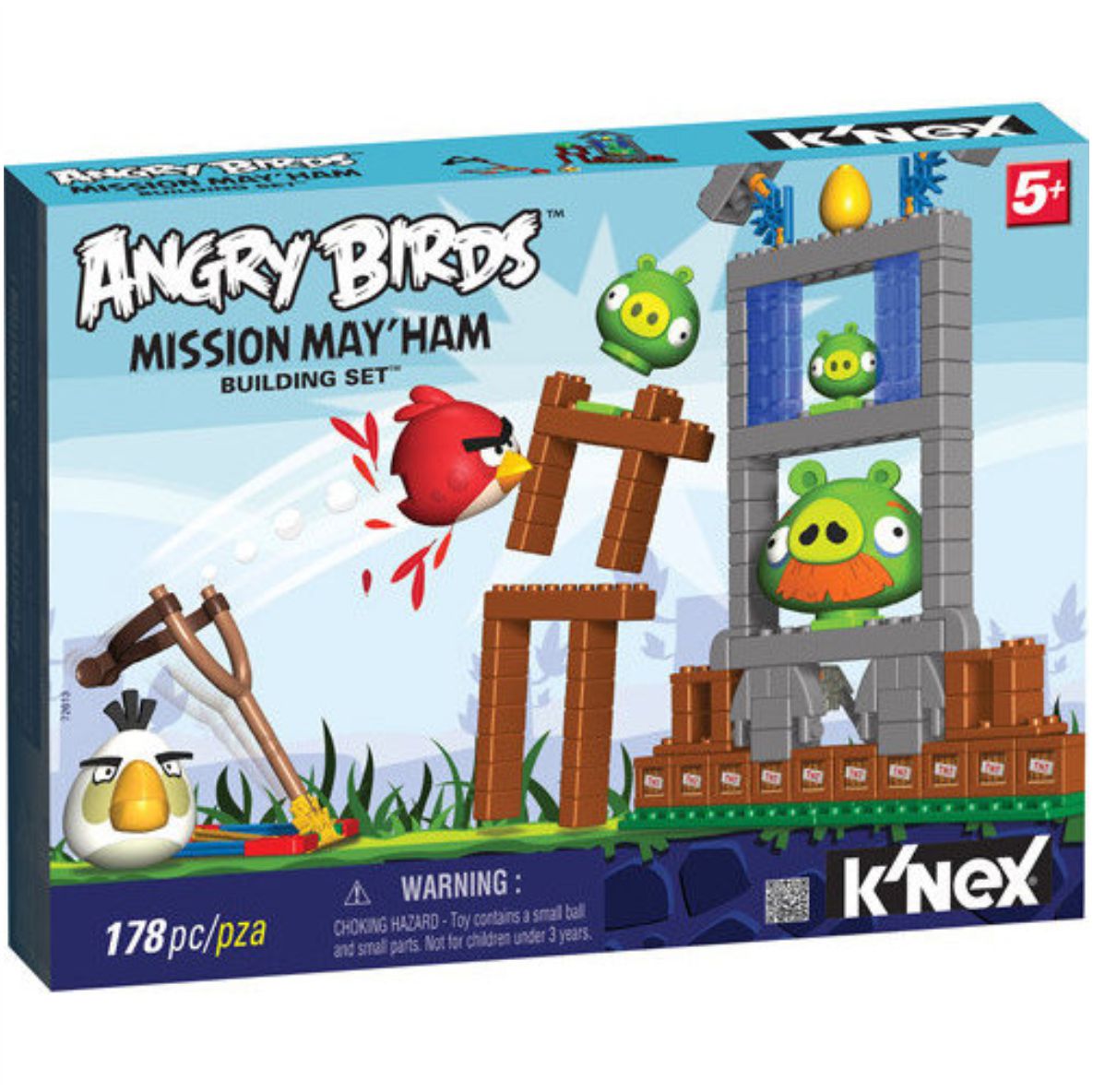 Jogo Simulador Angry Birds Mission May'Ham K'nex 178 peças