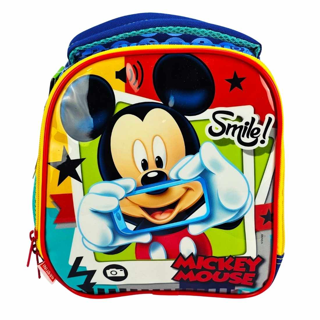 Lancheira Térmica Infantil Mickey Mouse Disney Sestini - Com Kit Merenda e Alças Ajustáveis