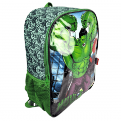 Mochila Hulk Vingadores Costas com Estojo Luxcel Verde