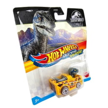 Carrinho Hot Wheels RacerVerse Jurassic World Velociraptor Blue Mattel