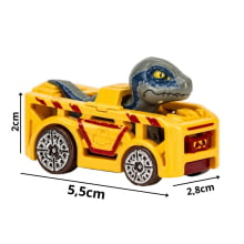 Carrinho Hot Wheels RacerVerse Jurassic World Velociraptor Blue Mattel