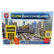 Jogo Super Banco Imobiliário Estrela com Máquina de Cartão de Crédito Jogo Super Banco Imobiliário Estrela com Máquina de Cartão de Crédito