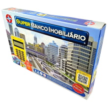 Jogo de Tabuleiro Super Banco Imobiliário Estrela com Máquina de Cartão