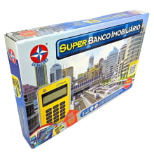 Jogo de Tabuleiro Super Banco Imobiliário Estrela com Máquina de Cartão