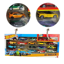 Pacote com 20 Carrinhos Hot Wheels Mattel Sortidos Caixa H7045