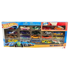 Pacote com 20 Carrinhos Hot Wheels Mattel Sortidos Caixa H7045