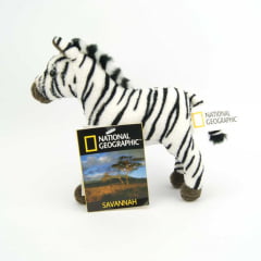 Pelúcia Zebra National Geographic Baby Savana 16cm
