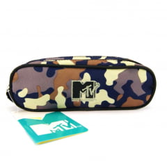 Estojo Escolar MTV Camuflagem Duplo ref 48771 DMW