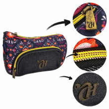 Estojo Necessaire Capricho Floral Escolar 100 Pens DMW