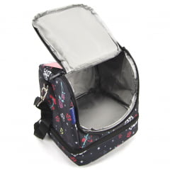 Lancheira Cooler Capricho Floral DMW 11867 Preto