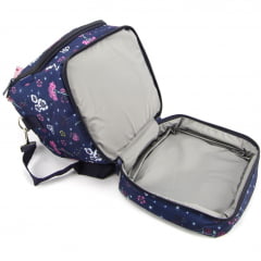 Lancheira Cooler Capricho Floral DMW 11874 Azul