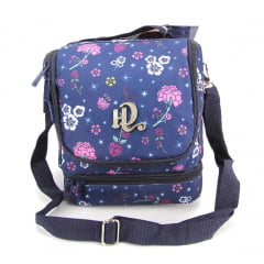 Lancheira Cooler Capricho Floral DMW 11874 Azul