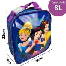 Lancheira Térmica Infantil Princesas Disney Dermiwil com Acessórios – Ref. 52130