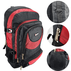 Mochila de Costas Trabalho Faculdade Grande Enoque EN118 Poli Biker Vermelho