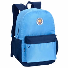 Kit Mochila Manchester City Oficial Urbana + Estojo Escolar Xeryus 14071