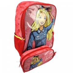 Mochila Barbie Costas com Estojo Luxcel IS38181BB-VM