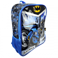 Mochila Batman Dc Costas com Estojo Luxcel IS37921BM-AZ