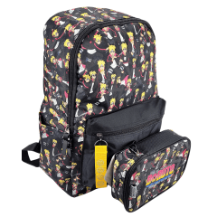 Mochila Boruto Costas Com Estojo Box Luxcel MS46465BR