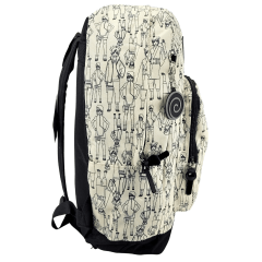 Mochila Boruto Costas Luxcel MS46463BR-BR Claro