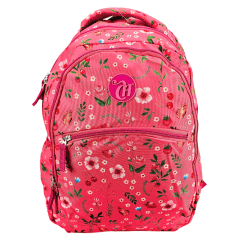 Mochila Capricho Student Rosa Floral Sestini 075978-08