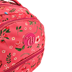 Mochila Capricho Student Rosa Floral Sestini 075978-08