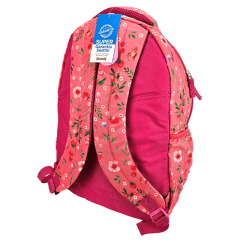 Mochila Capricho Student Rosa Floral Sestini 075978-08