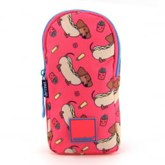 Mochila Container Hot Dogs com Estojo Elástico e Squeeze Dermiwil 37784