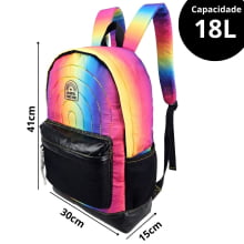 Mochila de Costas Juvenil Tilibra Académie Colorful