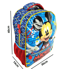 Mochila Costas Mickey Mouse Disney com Lancheira e Estojo Xeryus 11622