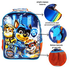 Mochila Costas Patrulha Canina com Estojo Duplo Xeryus 11782