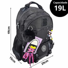 Mochila de Costas Rebecca Bonbon Beaded Fun Preto - Clio