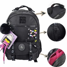 Mochila de Costas Rebecca Bonbon Beaded Fun Preto - Clio