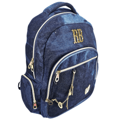 Mochila de Costas Rebecca Bonbon Jeans Azul RB2088