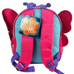 Mochila Infantil Costas Clio Pets Borboleta Pequeno CP24018D Rosa