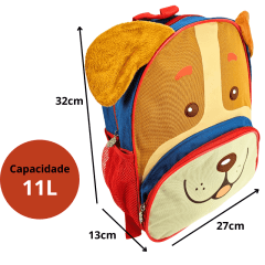 Mochila Infantil Costas Clio Pets Cachorro Pequeno CP2643D