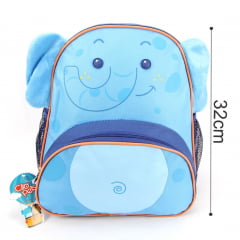 Mochila Infantil Costas Clio Pets Elefante CP2091P Azul