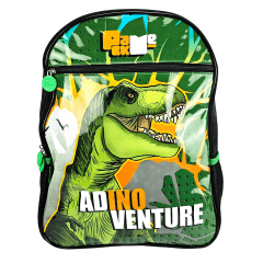 Mochila Infantil Costas Dinossauro Rex com Lancheira e Estojo Pacific 998X04 