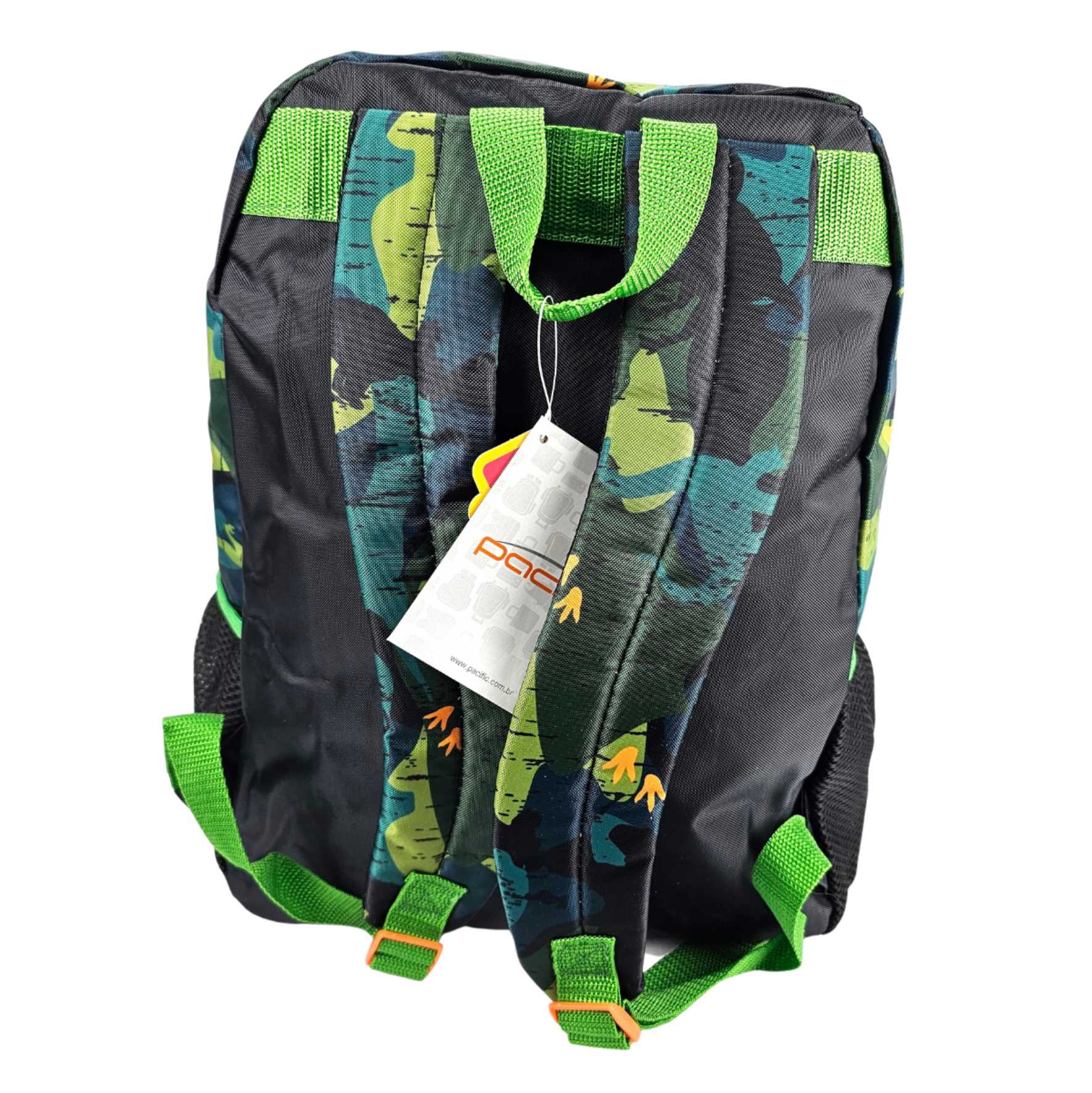 Mochila Infantil Costas Dinossauro Rex com Lancheira e Estojo Pacific 998X04 