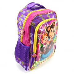 Mochila Infantil Costas Escolar Friends Urso Vozz M3908 Roxo